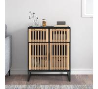 Berkfield Home Sideboard Black 60x30x75 cm Engineered Wood | Size: 60 x 30 x 75 cm Berkfield Home Black 60 x 30 x 75 cm