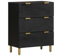Berkfield Home Sideboard Black 60x33x75 cm Engineered Wood | Size: 60 x 33 x 75 cm Berkfield Home Black 60 x 33 x 75 cm