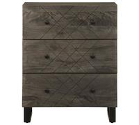 Berkfield Home Sideboard Black 60x33x75 cm Solid Wood Mango | Size: 60 x 33 x 75 cm Berkfield Home Black 60 x 33 x 75 cm