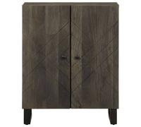 Berkfield Home Sideboard Black 60x33x75 cm Solid Wood Mango | Size: 60 x 33 x 75 cm Berkfield Home Black 60 x 33 x 75 cm
