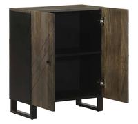 Berkfield Home Sideboard Black 60x33x75 cm Solid Wood Mango | Size: 60 x 33 x 75 cm Berkfield Home Black 60 x 33 x 75 cm