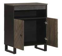 Berkfield Home Sideboard Black 60x33x75 cm Solid Wood Mango | Size: 60 x 33 x 75 cm Berkfield Home Black 60 x 33 x 75 cm