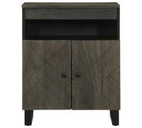 Berkfield Home Sideboard Black 60x33x75 cm Solid Wood Mango | Size: 60 x 33 x 75 cm Berkfield Home Black 60 x 33 x 75 cm