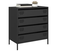 Berkfield Home Sideboard¬†Black 68x39x73.5 cm Cold-rolled Steel in Black Berkfield Home Black 68x39x73.5 cm