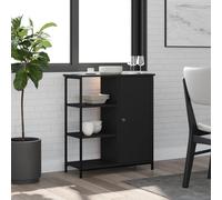 Berkfield Home Sideboard Black 70x30x80 cm Engineered Wood | Size: 70 x 30 x 80 cm Berkfield Home Black 70 x 30 x 80 cm