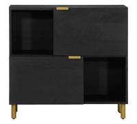 Berkfield Home Sideboard Black 80x33x75 cm Engineered Wood | Size: 80 x 33 x 75 cm Berkfield Home Black 80 x 33 x 75 cm