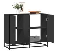 Berkfield Home Sideboard Black 94x35x76 cm Engineered Wood | Size: 94 x 35 x 76 cm Berkfield Home Black 94 x 35 x 76 cm