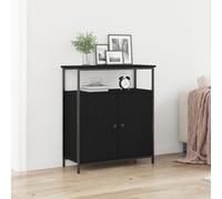 Berkfield Home Sideboard Black Oak 70x30x80 cm Engineered Wood | Size: 70 x 30 x 80 cm Berkfield Home Black 70 x 30 x 80 cm