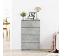 Berkfield Home Sideboard Concrete Grey 60x35x98.5 cm Engineered Wood Berkfield Home Grey 60x35x98.5 cm