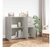 Berkfield Home Sideboard Concrete Grey 91x29.5x75 cm Engineered Wood Berkfield Home Grey 91x29.5x75 cm