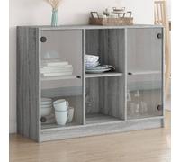 Berkfield Home Sideboard Grey Sonoma 102x37x75.5 cm Engineered Wood Berkfield Home Grey 102x37x75.5 cm