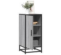 Berkfield Home Sideboard Grey Sonoma 35.5x35x76 cm Engineered Wood & Metal Berkfield Home Grey 35.5x35x76 cm