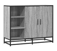 Berkfield Home Sideboard Grey Sonoma 92x35x76 cm Engineered Wood | Size: 92 x 35 x 76 cm Berkfield Home Grey 92 x 35 x 76 cm