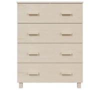 Berkfield Home Sideboard HAMAR Honey Brown 79x40x103.5 cm Solid Wood Pine in Light Beige Berkfield Home Light Beige 79x40x103.5 cm