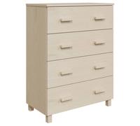 Berkfield Home Sideboard HAMAR Honey Brown 79x40x103.5 cm Solid Wood Pine in Light Beige Berkfield Home Light Beige 79x40x103.5 cm