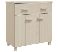 Berkfield Home Sideboard HAMAR Honey Brown 79x40x80 cm Solid Wood Pine in Light Beige | Size: 79 x 40 x 80 cm Berkfield Home Light Beige 79 x 40 x 80 cm