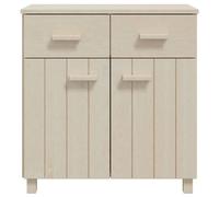 Berkfield Home Sideboard HAMAR Honey Brown 79x40x80 cm Solid Wood Pine in Light Beige | Size: 79 x 40 x 80 cm Berkfield Home Light Beige 79 x 40 x 80 cm