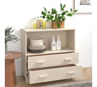 Berkfield Home Sideboard HAMAR Honey Brown 85x35x80 cm Solid Wood Pine | Size: 85 x 35 x 80 cm Berkfield Home Brown 85 x 35 x 80 cm