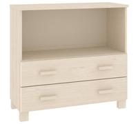 Berkfield Home Sideboard HAMAR Honey Brown 85x35x80 cm Solid Wood Pine | Size: 85 x 35 x 80 cm Berkfield Home Brown 85 x 35 x 80 cm