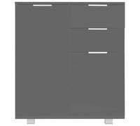 Berkfield Home Sideboard High Gloss Grey 71x35x76 cm Engineered Wood | Size: 71 x 35 x 76 cm Berkfield Home Grey 71 x 35 x 76 cm