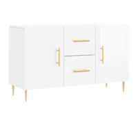 Berkfield Home Sideboard High Gloss White 100x36x60 cm Engineered Wood | Size: 100 x 36 x 60 cm Berkfield Home White 100 x 36 x 60 cm
