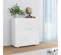 Berkfield Home Sideboard High Gloss White 71x35x76 cm Engineered Wood | Size: 71 x 35 x 76 cm Berkfield Home White 71 x 35 x 76 cm
