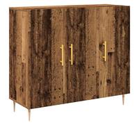 Berkfield Home Sideboard in Old Wood, 90x34x80 cm, Made of Engineered Wood in Brown | Size: 90 x 34 x 80 cm Berkfield Home Brown 90 x 34 x 80 cm