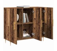 Berkfield Home Sideboard in Old Wood, 90x34x80 cm, Made of Engineered Wood in Brown | Size: 90 x 34 x 80 cm Berkfield Home Brown 90 x 34 x 80 cm