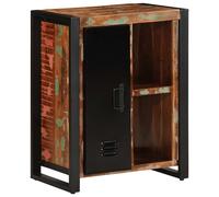 Berkfield Home Sideboard Multicolour 55x35x70 cm Solid Wood Reclaimed in Black | Size: 55 x 35 x 70 cm Berkfield Home Black 55 x 35 x 70 cm