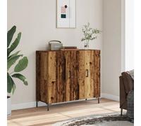 Berkfield Home Sideboard Old Wood 90x34x80 cm Engineered Wood in Brown | Size: 90 x 34 x 80 cm Berkfield Home Brown 90 x 34 x 80 cm
