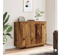 Berkfield Home Sideboard Old Wood 92x35x75 cm Engineered Wood in Brown | Size: 92 x 35 x 75 cm Berkfield Home Brown 92 x 35 x 75 cm