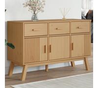 Berkfield Home Sideboard OLDEN Brown 114x43x73.5 cm Solid Wood Pine Berkfield Home Brown 114x43x73.5 cm