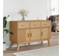 Berkfield Home Sideboard OLDEN Brown 114x43x73.5 cm Solid Wood Pine in Light Brown Berkfield Home Light Brown 114x43x73.5 cm