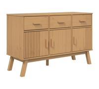Berkfield Home Sideboard OLDEN Brown 114x43x73.5 cm Solid Wood Pine in Light Brown Berkfield Home Light Brown 114x43x73.5 cm
