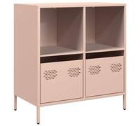 Berkfield Home Sideboard Pink 68x39x73.5 cm Cold-rolled Steel Berkfield Home Pink 68x39x73.5 cm