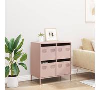 Berkfield Home Sideboard¬†Pink 68x39x73.5 cm Cold-rolled Steel in Pink Berkfield Home Pink 68x39x73.5 cm