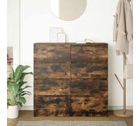Berkfield Home Sideboard Smoked Oak 100x35x99 cm Engineered Wood in Brown | Size: 100 x 35 x 99 cm Berkfield Home Brown 100 x 35 x 99 cm