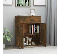 Berkfield Home Sideboard Smoked Oak 60x30x75 cm Engineered Wood in Brown | Size: 60 x 30 x 75 cm Berkfield Home Brown 60 x 30 x 75 cm