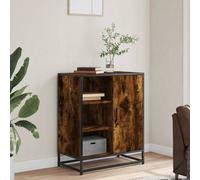 Berkfield Home Sideboard Smoked Oak 62x35x76 cm Engineered Wood in Brown | Size: 62 x 35 x 76 cm Berkfield Home Brown 62 x 35 x 76 cm