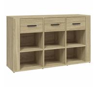 Berkfield Home Sideboard Sonoma Oak 100x30x59.5 cm Engineered Wood in Brown Berkfield Home Brown 100x30x59.5 cm