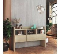 Berkfield Home Sideboard Sonoma Oak 105x30x70 cm Engineered Wood in Brown | Size: 105 x 30 x 70 cm Berkfield Home Brown 105 x 30 x 70 cm