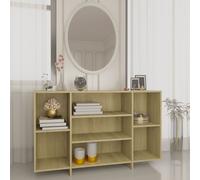Berkfield Home Sideboard Sonoma Oak 120x30x75 cm Engineered Wood in Beige | Size: 120 x 30 x 75 cm Berkfield Home Beige 120 x 30 x 75 cm