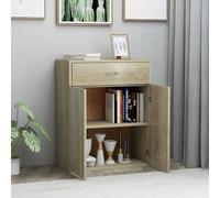 Berkfield Home Sideboard Sonoma Oak 60x30x75 cm Engineered Wood in Light Brown | Size: 60 x 30 x 75 cm Berkfield Home Light Brown 60 x 30 x 75 cm