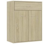 Berkfield Home Sideboard Sonoma Oak 60x30x75 cm Engineered Wood in Light Brown | Size: 60 x 30 x 75 cm Berkfield Home Light Brown 60 x 30 x 75 cm