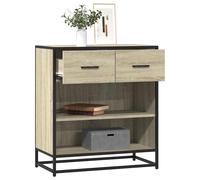 Berkfield Home Sideboard Sonoma Oak 68x35x76 cm Engineered Wood in Brown | Size: 68 x 35 x 76 cm Berkfield Home Brown 68 x 35 x 76 cm