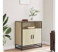 Berkfield Home Sideboard Sonoma Oak 68x35x76 cm Engineered Wood in Light Brown | Size: 68 x 35 x 76 cm Berkfield Home Light Brown 68 x 35 x 76 cm