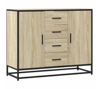 Berkfield Home Sideboard Sonoma Oak 92x35x76 cm Engineered Wood in Light Brown | Size: 92 x 35 x 76 cm Berkfield Home Light Brown 92 x 35 x 76 cm
