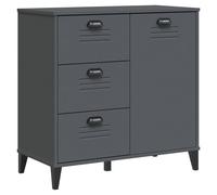 Berkfield Home Sideboard VIKEN Anthracite Grey 80x40x80 cm Engineered Wood in Dark Grey | Size: 80 x 40 x 80 cm Berkfield Home Dark Grey 80 x 40 x 80 cm