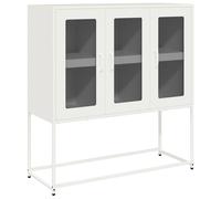 Berkfield Home Sideboard White 100.5x39x107 cm Cold-rolled Steel Berkfield Home White 100.5x39x107 cm
