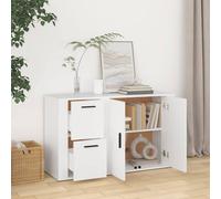 Berkfield Home Sideboard White 100x33x59.5 cm Engineered Wood Berkfield Home White 100x33x59.5 cm